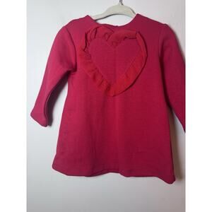 Agatha Ruiz de la Prada Red Cotton Heart Dress Valentines Dress 12 Months NEW